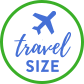 Travel size badge